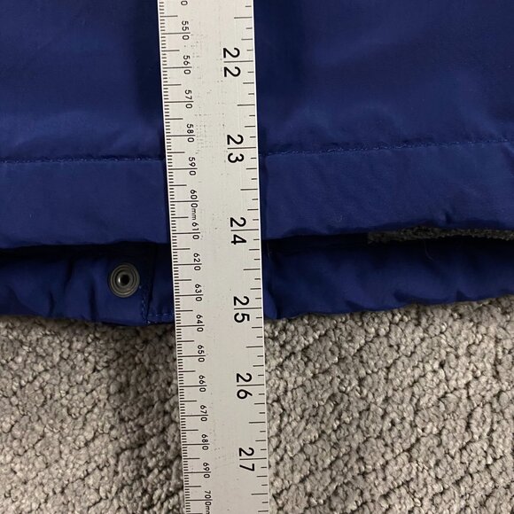 LL Bean Jacket Women's Small Blue Full Zip Fleece Lined Nylon Winter O GBP9 - Picture 13 of 16